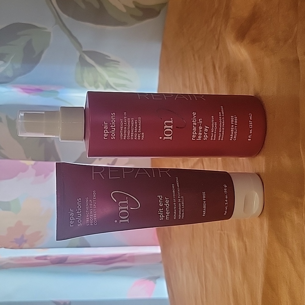 NEW Ion Repair Solutions Duo Split End Mender & Reparative Leave In Spray